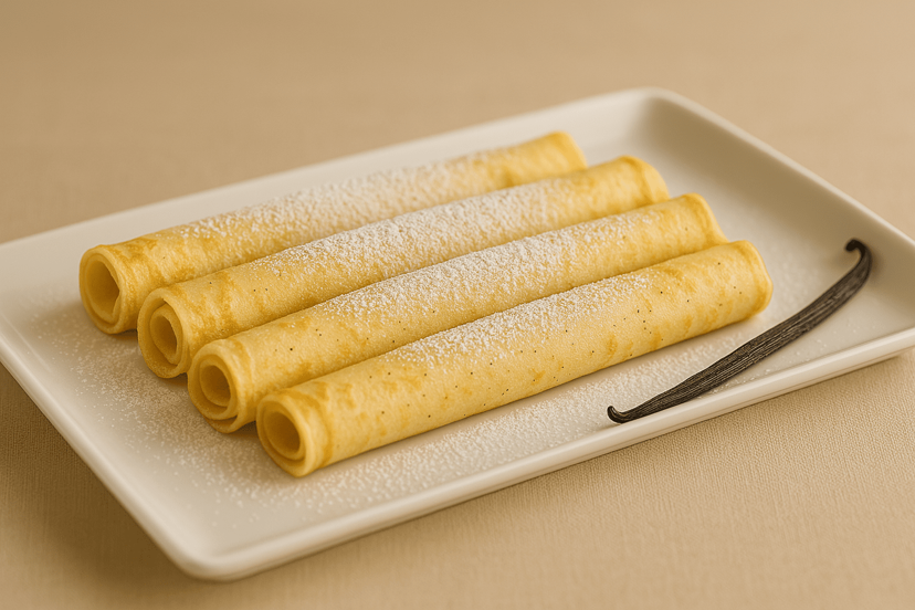 Crêpes à la vanille fraîche de Madagascar